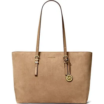 Kabelka Michael Kors Quin large tote semišová kůže hnědá husk + doprava zdarma
