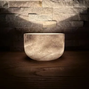 Svícen Symbioticky Svícen a vykuřovací miska z mramoru šedá