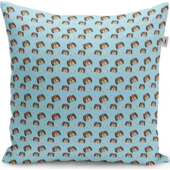 Polštář Sablio Polštář Pejsek s kostí - 50x50 cm