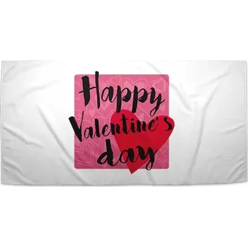 Osuška Sablio Ručník Happy Valentine’s day - 30x50 cm