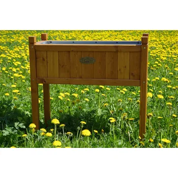 Vyvýšená zahrádka pro potěšení - obdélníková Ořech