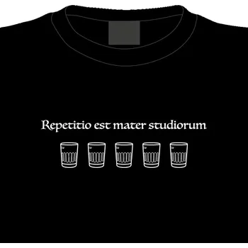 Pánské tričko Tričko Opakování je matka moudrosti M