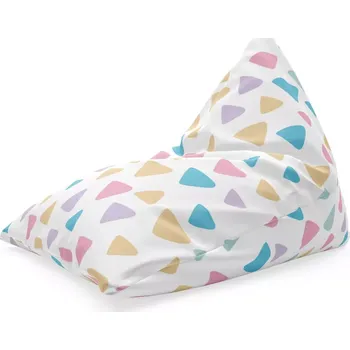 Sedací pytel Sablio Sedací vak Triangl Barevné trojúhelníčky: 120 x 100 x 100 cm