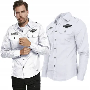 Pánská košile Košile BRANDIT Luis Vintageshirt bílá XL