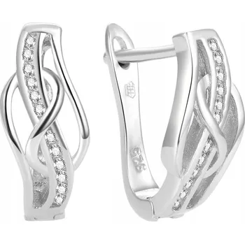 Náušnice Beneto Elegantní stříbrné náušnice se zirkony AGUC1277L