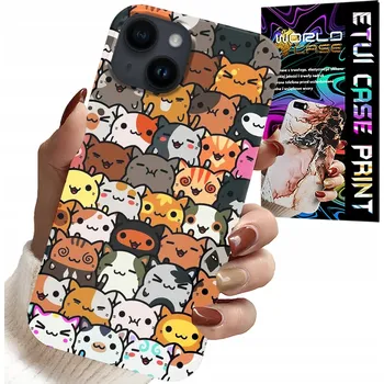 Pouzdro na mobilní telefon POUZDRO PRO IPHONE 14 - ZADNÍ KRYT S ROZTOMILÝMI KOČIČKAMI, KOČKAMI, KRYT