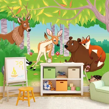 Tapeta Sablio Tapeta Lesní zvířátka 2 - 125x75 cm