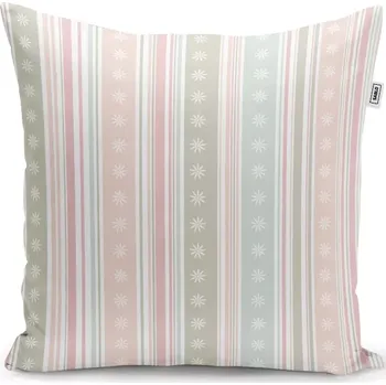 Polštář Sablio Polštář Pruhy a tečky - 40x40 cm