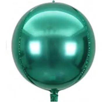 Balónek Fóliový balónek koule 3D zelená, 81 cm