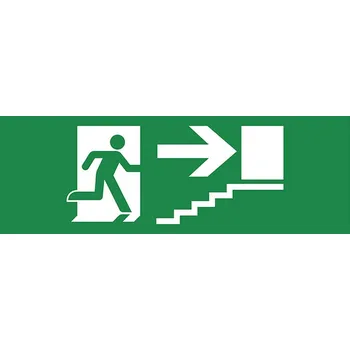 Nouzové osvětlení PANLUX piktogram-schody nahoru doprava - velký PIKT-SNP-A