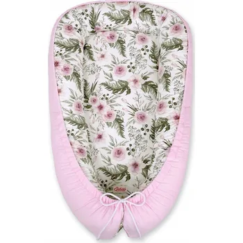 Zavinovačka Oboustranné hnízdečko pro miminko, ohrádka zavinovačka Premium MY SWEET BABY pivoňky