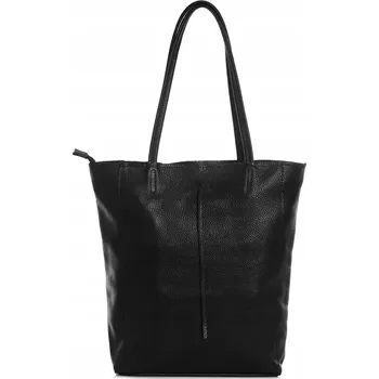 Kabelka Solome shopper kabelka z pravé kůže černá