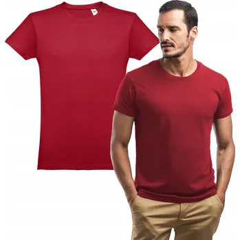 Pánské tričko Klasické tričko unisex pánské bordó tričko XXL