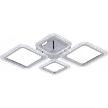 Lampička LED LAMPA CHROM 72W S DÁLKOVÝM OVLADAČEM 3 BARVY SVĚTLA MODERNÍ STROPNÍ VARGO