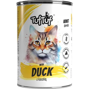 Krmivo pro kočku Mokré krmivo pro kočky Tuf Tuf Konzerva paštika s kachnou 400g