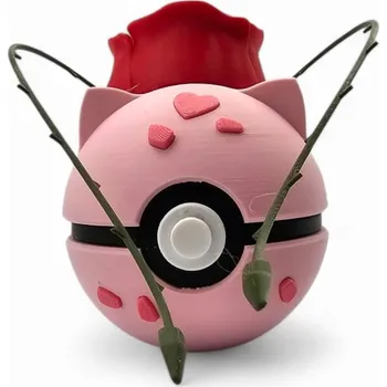 Figurka Bulbasaur Ball Rose Edition Sběratelská Figurka Pokémon Pokeball 7 cm