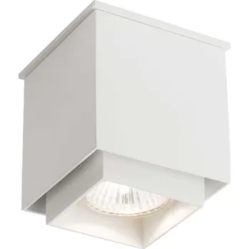Nástěnné svítidlo Čtvercové svítidlo Shilo model Kazo bílé