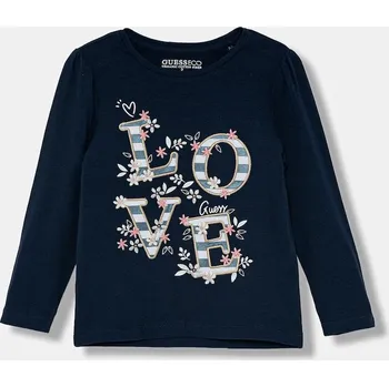 Dívčí tričko Dětské tričko s dlouhým rukávem Guess K5BI10.J1314.9BYA námořnická modř 59X, vel. 122-125
