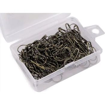 Spínací špendlíky v krabičce délka 22 mm, malé, 7 staromosaz