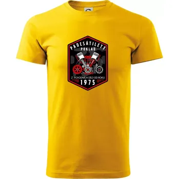 Padesátiletý poklad z původních dílů 1975 - Triko extra velké (5-8XL) - 8XL ( Žlutá )