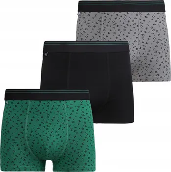 Boxerky 3x Pánské boxerky Slipy Bavlněné Sada Vzorované Přiléhavé MORAJ XL