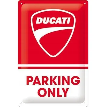 Plakát Plakát , kovová plaketa do garáže jako dárek DUCATI PARKING ONLY 22426