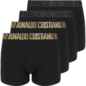 Boxerky Pánské boxerky CR7 Basic Trunk 4 páry 2492 BLACK L