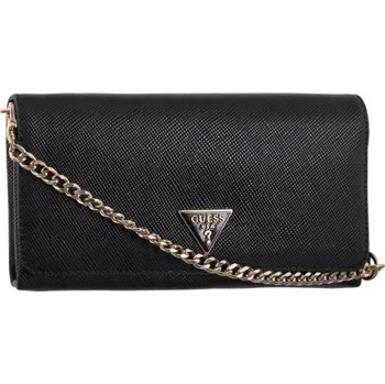 Kabelka GUESS Černá dámská peněženka na řetízku Noelle