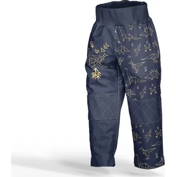 Panel se střihem 170 softshell kalhoty geometričtí dinosauři