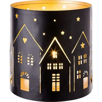 kempingová lampa Butlers LUMINOUS Lucerna domy 10 cm