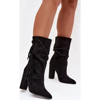 Dámské kozačky Boty na podpatku model 221127 Step in style 37