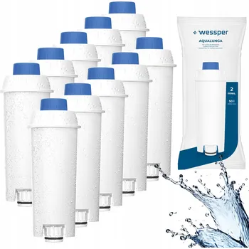 Filtr do kávovaru Filtr do vody Wessper Aqualunga pro kávovary Delonghi - 10 kusů