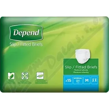 Inkontinenční kalhotky Depend Slip Normal inkont.kalhotky vel.M 15ks