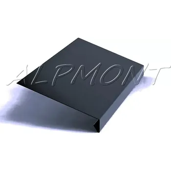 Střecha Okapnice klasik Lakovaný pozink r.š.250mm RAL 7024 šedá grafit s folií dl.2m