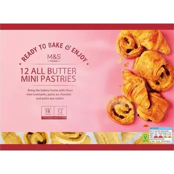 Trvanlivě pečivo Marks & Spencer Sladké francouzské mini pečivo k dopečení