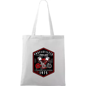 Padesátiletý poklad z původních dílů 1976 - Taška bavlněná - 42 x 38 cm ( Bílá )