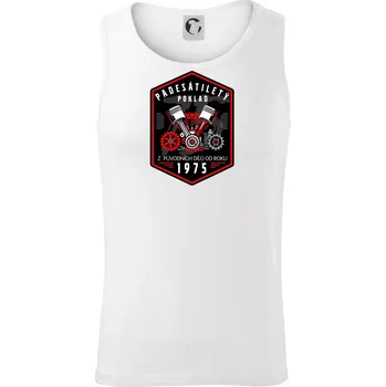 Padesátiletý poklad z původních dílů 1976 - Tílko pánské Core - S ( Bílá )