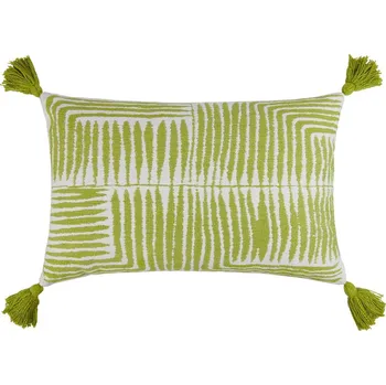 Polštář Butlers GAIA Polštář se střapci 40 x 60 cm - zelená