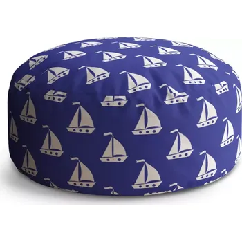 Taburet Sablio Taburet Circle Bílé lodě: 38x48 cm