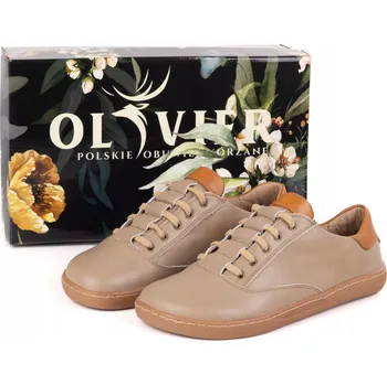 Dámské tenisky Dámské barefoot boty Olivier Maja kožené tenisky s širokou špičkou, velikost 37