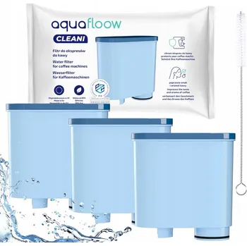 Příslušenství pro přípravu kávy AquaFloow pro kávovary Philips Saeco: odvápňovač + tablety + 3 vodní filtry