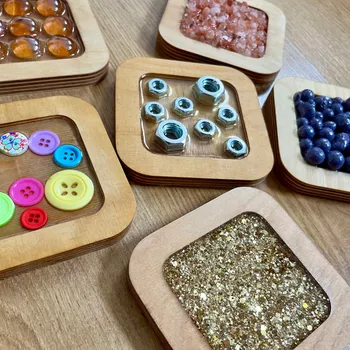 Obraz Senzorický panel pro senzorickou stezku – stimulace dlaní a chodidel, Montessori