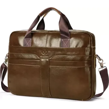 Bullcaptain pánská kožená brašna Rondro Kaštanová