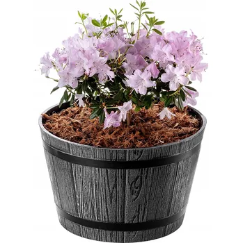 Květináč Květináč plast šedý Kadax 30 cm x 30 x 19 cm