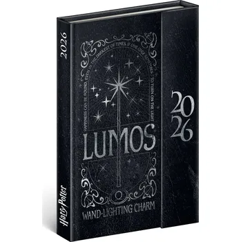 Diář NOTIQUE Týdenní magnetický diář Harry Potter – Lumos 2026, 11 x 16 cm