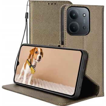 Pouzdro na mobilní telefon POUZDRO PENĚŽENKA POUZDRO SMART MAGNET CASE PRO REDMI 15C 4G + 2x SKLO