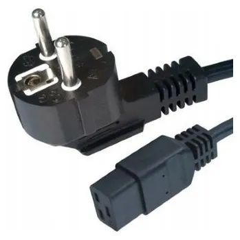 Napájecí kabel GEMBIRD NAPÁJECÍ KABEL SERVEROVÝ C19 SCHUKO/IEC320 16A, 1.8M, ČERNÝ