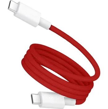 Datový kabel OnePlus SuperVooc USB-C/USB-C, 10A, 1,2m červená