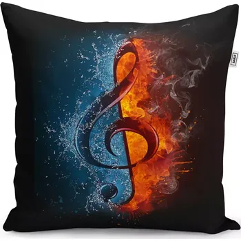 Polštář Sablio Polštář Ohnivý klíč - 60x60 cm