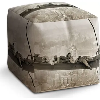 Taburet Sablio Taburet Cube Ležící zedníci na traverze: 40x40x40 cm